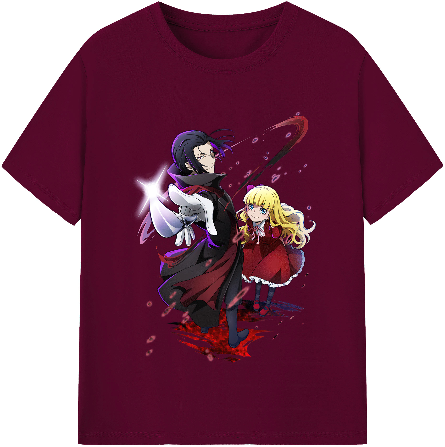 （画像用） 文豪ストレイドッグス Bungo Stray Dogs レディースカジュアルプリントTシャツ（綿100％）